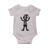 Funny Christmas Matching Family Baby Onesie I Am Not An Elf Im Just Short - Wonder Print Shop
