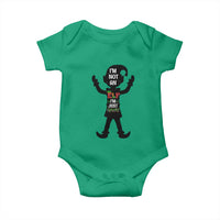 Funny Christmas Matching Family Baby Onesie I Am Not An Elf Im Just Short - Wonder Print Shop