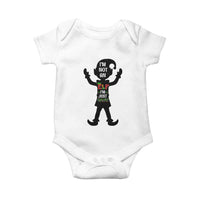 Funny Christmas Matching Family Baby Onesie I Am Not An Elf Im Just Short - Wonder Print Shop
