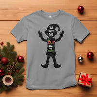 Funny Christmas Matching Family T Shirt I Am Not An Elf Im Just Short - Wonder Print Shop