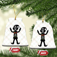 Funny Xmas Matching Family Ceramic Ornament I Am Not An Elf Im Just Short - Wonder Print Shop