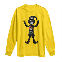 Funny Christmas Matching Family Long Sleeve Shirt I Am Not An Elf Im Just Short - Wonder Print Shop