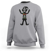 Funny Christmas Matching Family Sweatshirt I Am Not An Elf Im Just Short - Wonder Print Shop