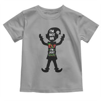 Funny Christmas Matching Family Toddler T Shirt I Am Not An Elf Im Just Short - Wonder Print Shop