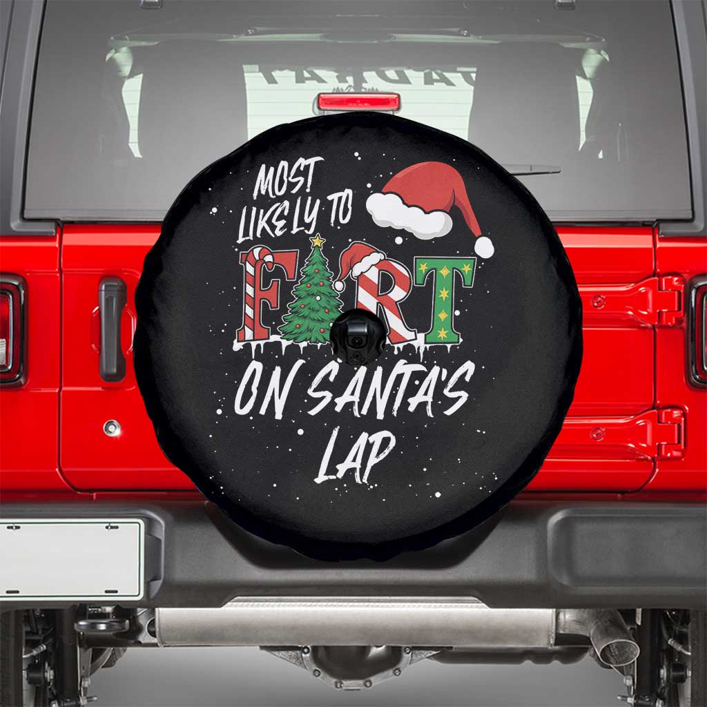 Funny Christmas Matching Family Spare Tire Cover Most Likely To Fart On Santa Lap - Wonder Print Shop