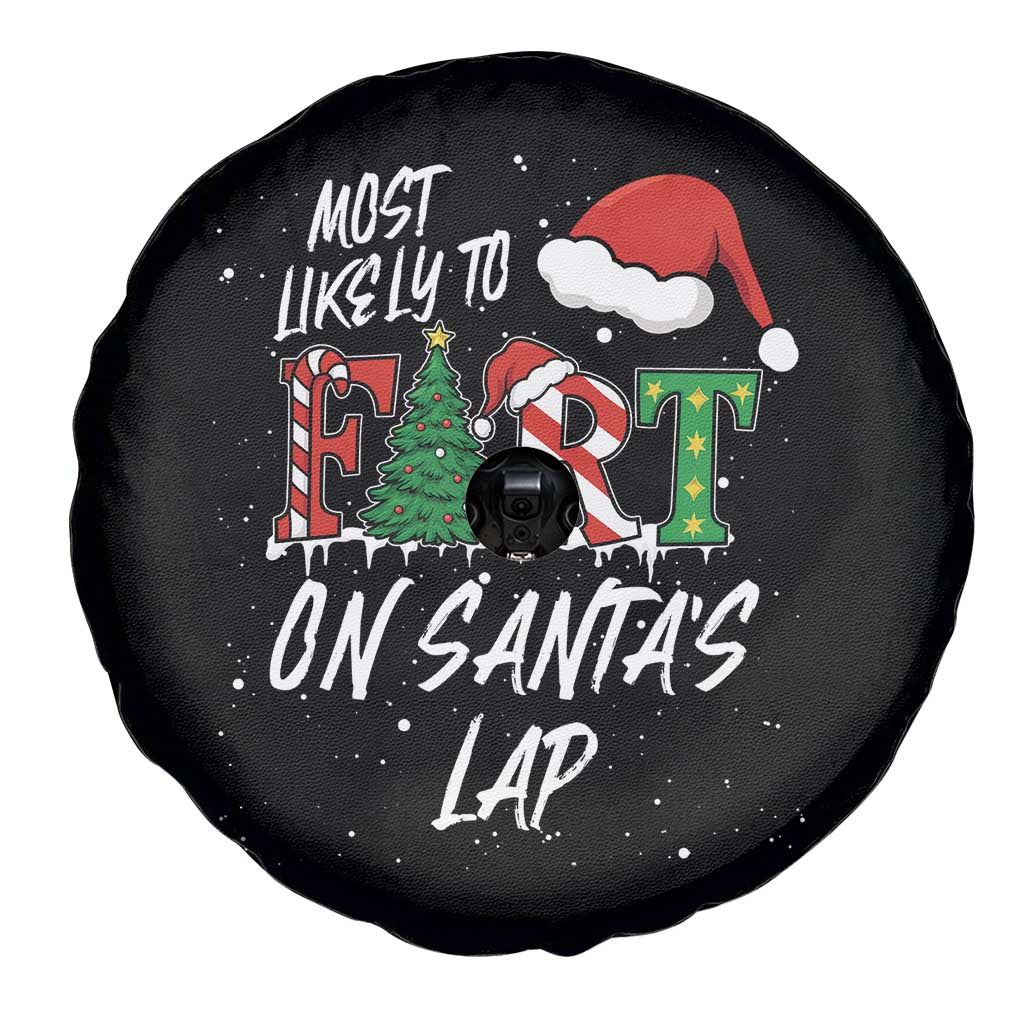 Funny Christmas Matching Family Spare Tire Cover Most Likely To Fart On Santa Lap - Wonder Print Shop