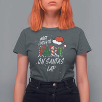 Funny Christmas Matching Family T Shirt For Women Most Likely To Fart On Santa Lap - Wonder Print Shop