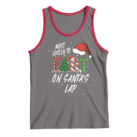 Funny Christmas Matching Family Tank Top Most Likely To Fart On Santa Lap - Wonder Print Shop