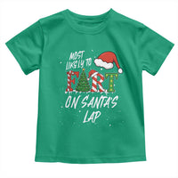 Funny Christmas Matching Family Toddler T Shirt Most Likely To Fart On Santa Lap - Wonder Print Shop