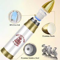 Funny Skeleton Christmas Bullet Tumbler Most Likely To Drink All The Wine - Wonder Print Shop