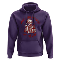 Funny Skeleton Christmas Hoodie Most Likely To Drink All The Wine - Wonder Print Shop