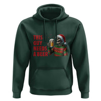 Funny Skeleton Beer Christmas Hoodie This Guy Needs A Beer - Wonder Print Shop