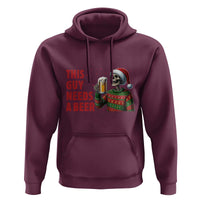 Funny Skeleton Beer Christmas Hoodie This Guy Needs A Beer - Wonder Print Shop