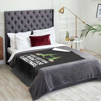 Funny Elf Hand Christmas Throw Blanket I Have Everything I Want For Christmas - Wonder Print Shop