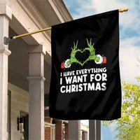 Funny Elf Hand Christmas Garden Flag I Have Everything I Want For Christmas - Wonder Print Shop