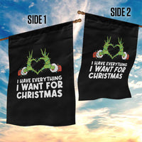 Funny Elf Hand Christmas Garden Flag I Have Everything I Want For Christmas - Wonder Print Shop
