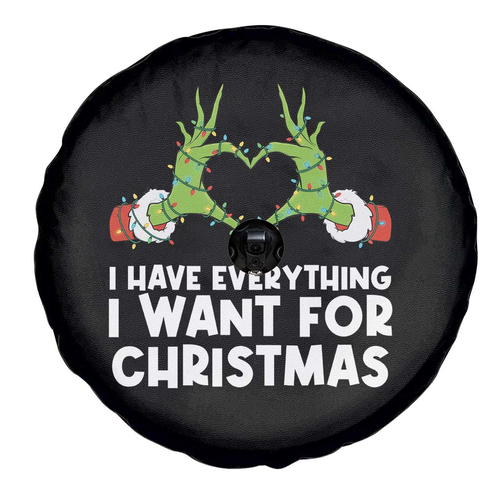 Funny Elf Hand Christmas Spare Tire Cover I Have Everything I Want For Christmas - Wonder Print Shop