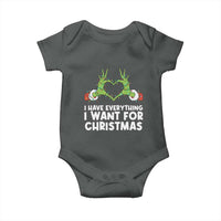 Funny Elf Hand Christmas Baby Onesie I Have Everything I Want For Christmas - Wonder Print Shop