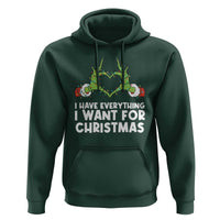 Funny Elf Hand Christmas Hoodie I Have Everything I Want For Christmas - Wonder Print Shop