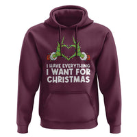 Funny Elf Hand Christmas Hoodie I Have Everything I Want For Christmas - Wonder Print Shop