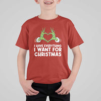 Funny Elf Hand Christmas T Shirt For Kid I Have Everything I Want For Christmas - Wonder Print Shop