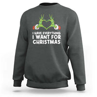 Funny Elf Hand Christmas Sweatshirt I Have Everything I Want For Christmas - Wonder Print Shop