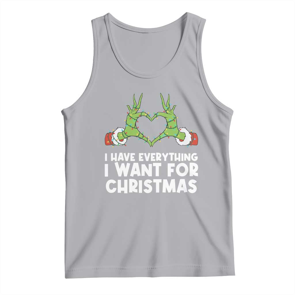 Funny Elf Hand Christmas Tank Top I Have Everything I Want For Christmas - Wonder Print Shop