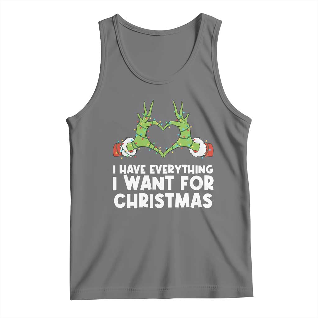 Funny Elf Hand Christmas Tank Top I Have Everything I Want For Christmas - Wonder Print Shop