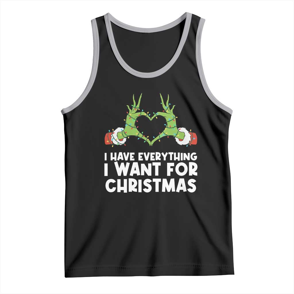Funny Elf Hand Christmas Tank Top I Have Everything I Want For Christmas - Wonder Print Shop