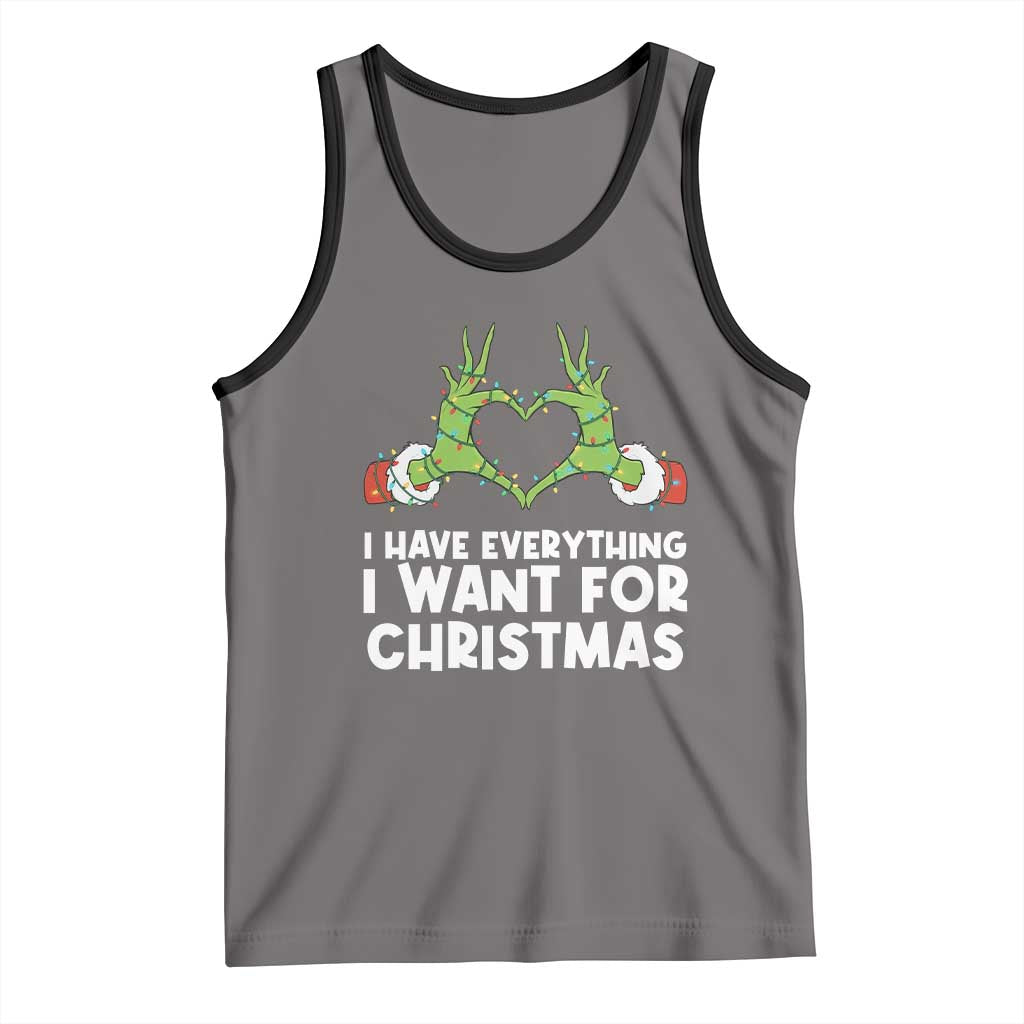 Funny Elf Hand Christmas Tank Top I Have Everything I Want For Christmas - Wonder Print Shop