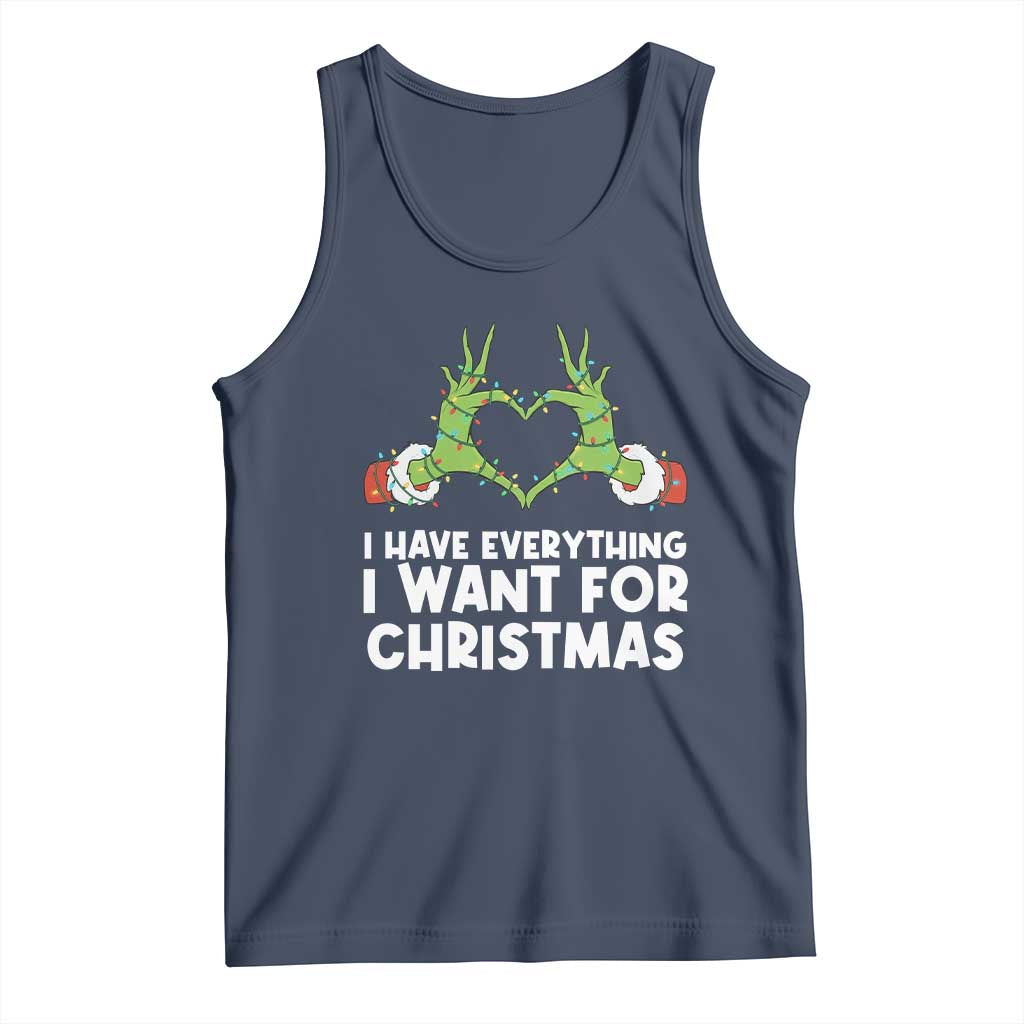 Funny Elf Hand Christmas Tank Top I Have Everything I Want For Christmas - Wonder Print Shop