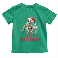 Funny Skeleton Beer Christmas Toddler T Shirt Daddy Needs A Beer - Wonder Print Shop
