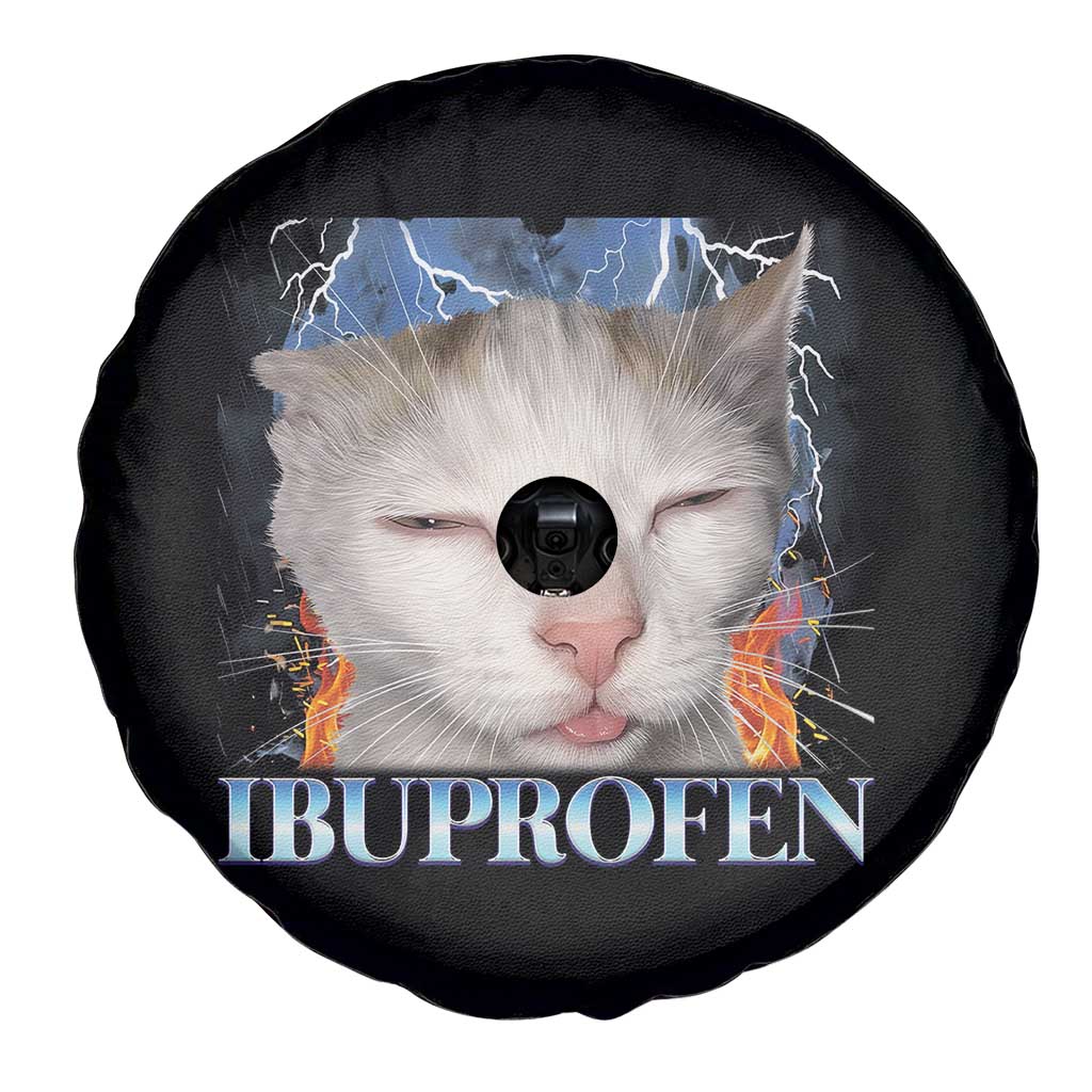 Funny Cat Meme Spare Tire Cover Ibuprofen Silly Kitten - Wonder Print Shop