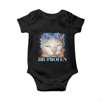 Funny Cat Meme Baby Onesie Ibuprofen Silly Kitten - Wonder Print Shop