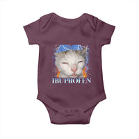 Funny Cat Meme Baby Onesie Ibuprofen Silly Kitten - Wonder Print Shop