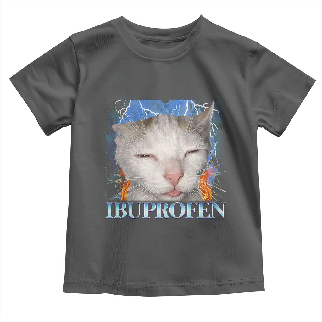 Funny Cat Meme Toddler T Shirt Ibuprofen Silly Kitten - Wonder Print Shop