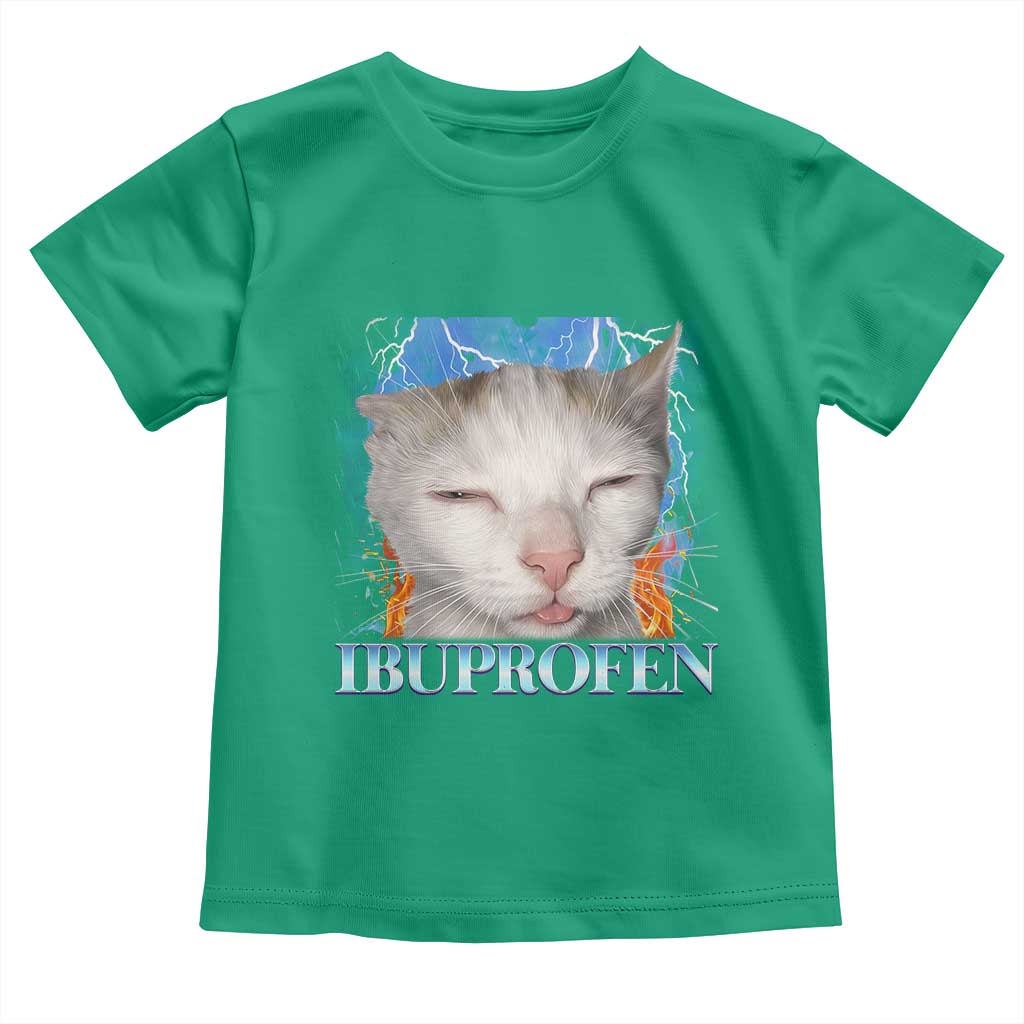 Funny Cat Meme Toddler T Shirt Ibuprofen Silly Kitten - Wonder Print Shop