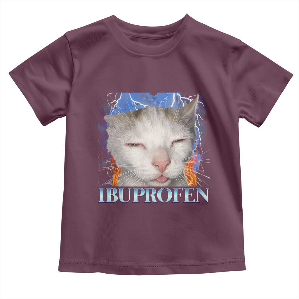Funny Cat Meme Toddler T Shirt Ibuprofen Silly Kitten - Wonder Print Shop