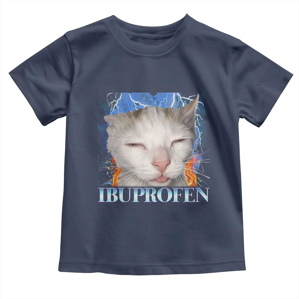 Funny Cat Meme Toddler T Shirt Ibuprofen Silly Kitten - Wonder Print Shop