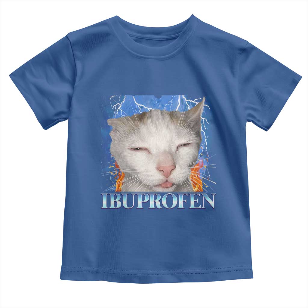 Funny Cat Meme Toddler T Shirt Ibuprofen Silly Kitten - Wonder Print Shop