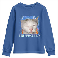 Funny Cat Meme Youth Sweatshirt Ibuprofen Silly Kitten - Wonder Print Shop
