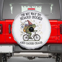 Funny Frog Meme Spare Tire Cover On My Way to Hoard Books and Cause Chaos - Wonder Print Shop