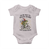 Funny Frog Meme Baby Onesie On My Way to Hoard Books and Cause Chaos - Wonder Print Shop