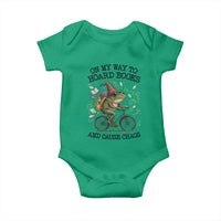 Funny Frog Meme Baby Onesie On My Way to Hoard Books and Cause Chaos - Wonder Print Shop