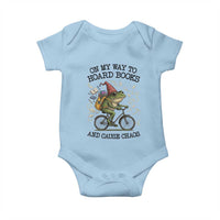 Funny Frog Meme Baby Onesie On My Way to Hoard Books and Cause Chaos - Wonder Print Shop