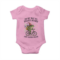 Funny Frog Meme Baby Onesie On My Way to Hoard Books and Cause Chaos - Wonder Print Shop