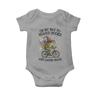 Funny Frog Meme Baby Onesie On My Way to Hoard Books and Cause Chaos - Wonder Print Shop