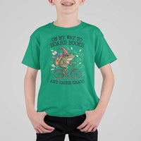 Funny Frog Meme T Shirt For Kid On My Way to Hoard Books and Cause Chaos - Wonder Print Shop