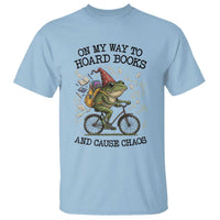 Funny Frog Meme T Shirt On My Way to Hoard Books and Cause Chaos - Wonder Print Shop