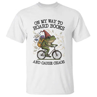 Funny Frog Meme T Shirt On My Way to Hoard Books and Cause Chaos - Wonder Print Shop